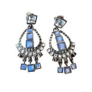 Lia Sophia Dispatch Pierced Post Earrings Gunmetal Fashion Jewelry